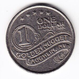 Golden Nugget Hotel & Casino Laughlin NV $1 Gaming Token (b18)